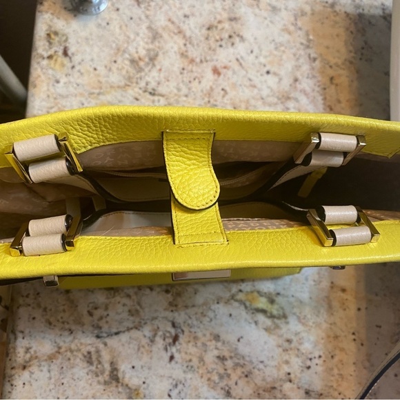 Kate Spade Houston Street Leo Satchel Crossbody Yellow Two Toned Limonce… - Picture 5 of 12